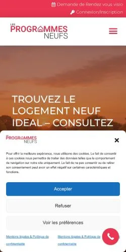 Anteprima del sito Les Programmes Neufs, media di Francia per articoli sponsorizzati