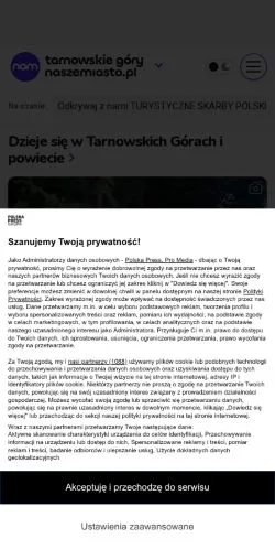 Anteprima del sito Tarnowskie Góry Nasze Miasto, media di Polonia per articoli sponsorizzati