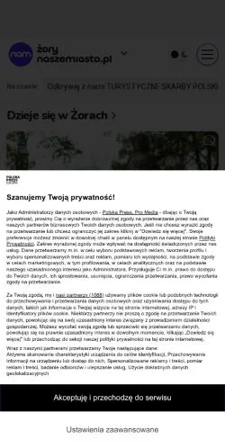Podgląd witryny Żory Nasze Miasto, medium z kraju Polska do artykułów sponsorowanych