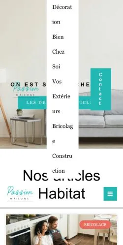 Anteprima del sito Passion Maisons, media di Francia per articoli sponsorizzati