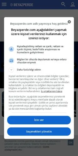 Vorschau der Website Beyazperde, Medium aus Türkei für gesponserte Artikel