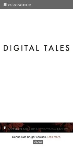 スポンサード記事向けのデンマークメディア、Digitaltalesのサイトプレビュー