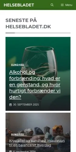 Podgląd witryny Helsebladet.dk, medium z kraju Dania do artykułów sponsorowanych