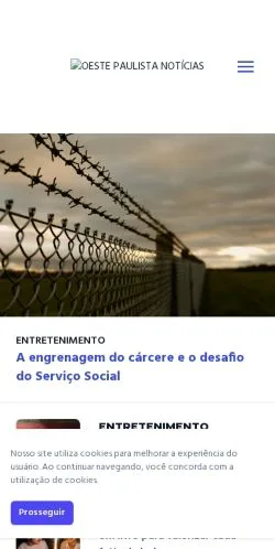 Anteprima del sito Oeste Paulista Notícias, media di Brasile per articoli sponsorizzati