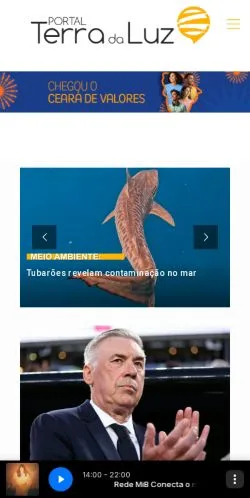 Anteprima del sito Portal Terra da Luz, media di Brasile per articoli sponsorizzati