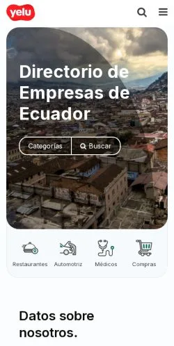 Podgląd witryny Yelu Directorio Ecuador, medium z kraju Hiszpania do artykułów sponsorowanych