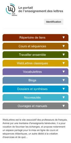 スポンサード記事向けのフランスメディア、WebLettresのサイトプレビュー