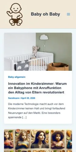 Anteprima del sito Baby oh Baby -, media di Germania per articoli sponsorizzati