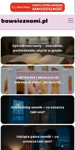 Anteprima del sito Bawsieznami Parenting, media di Polonia per articoli sponsorizzati