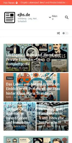 Forhåndsvisning av nettstedet Jung Hart Sarkastisch, medium fra Tyskland for sponsede artikler