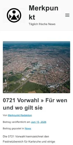 Anteprima del sito Merkpunkt, media di Germania per articoli sponsorizzati
