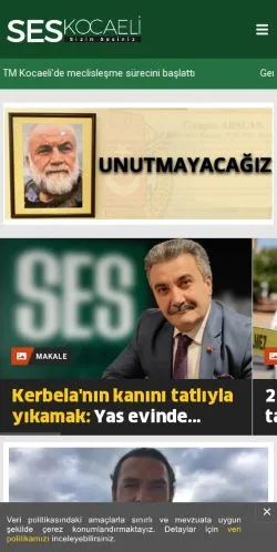 Anteprima del sito Ses Kocaeli, media di Turchia per articoli sponsorizzati