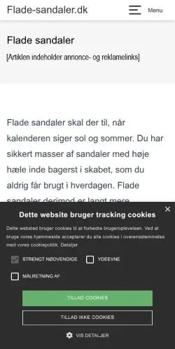 스폰서 기사용 덴마크 매체 Flade Sandaler 사이트 미리보기