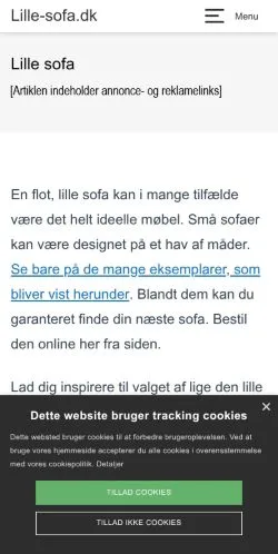 스폰서 기사용 덴마크 매체 Lille Sofa 사이트 미리보기