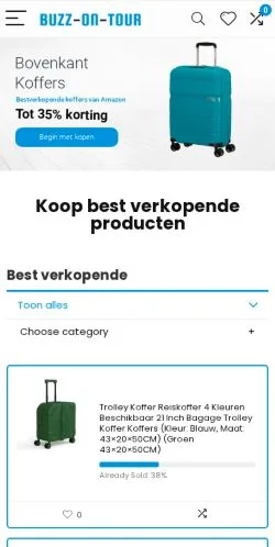 Podgląd witryny Buzz on Tour, medium z kraju Holandia do artykułów sponsorowanych
