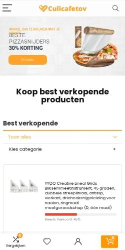 スポンサード記事向けのオランダメディア、Culicafetovのサイトプレビュー