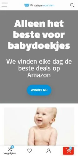 Podgląd witryny Firststepsrotterdam, medium z kraju Holandia do artykułów sponsorowanych