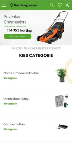 Anteprima del sito Haarlemgroener, media di Paesi Bassi per articoli sponsorizzati