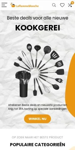 Podgląd witryny Laflammeblanche, medium z kraju Belgia do artykułów sponsorowanych