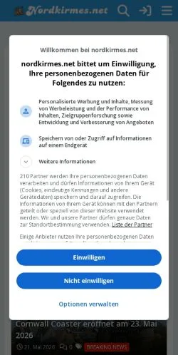 Anteprima del sito Nordkirmes Community, media di Germania per articoli sponsorizzati
