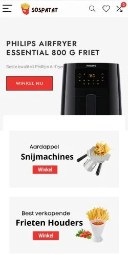 Anteprima del sito Sospatat, media di Belgio per articoli sponsorizzati