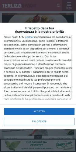 Anteprima del sito TerlizziViva, media di Italia per articoli sponsorizzati
