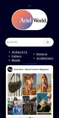 Anteprima del sito Ariel World -, media di Francia per articoli sponsorizzati