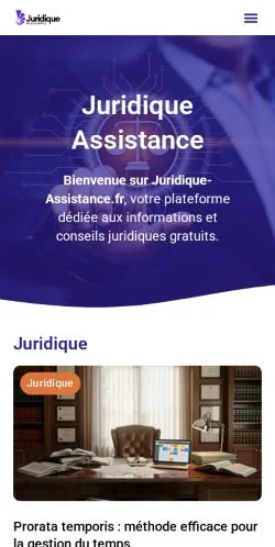 Podgląd witryny Juridique-Assistance.fr, medium z kraju Francja do artykułów sponsorowanych