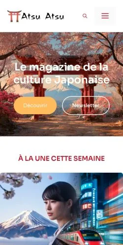 Anteprima del sito Atsu Atsu, media di Francia per articoli sponsorizzati