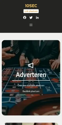 Pré-visualização do site 10sec.nl, meio de Países Baixos para artigos patrocinados