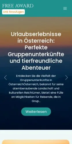 Anteprima del sito Free-award.de, media di Germania per articoli sponsorizzati