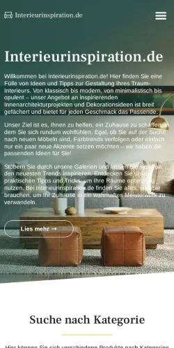 Anteprima del sito Interieurinspiration, media di Germania per articoli sponsorizzati