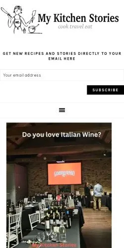 스폰서 기사용 오스트레일리아 매체 My Kitchen Stories 사이트 미리보기