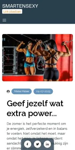 Podgląd witryny Smartensexy.nl, medium z kraju Holandia do artykułów sponsorowanych