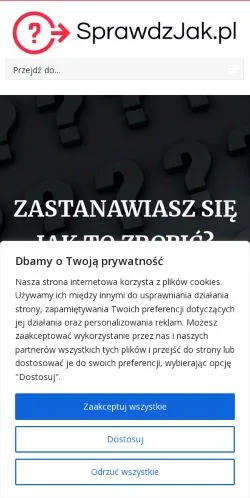 Podgląd witryny SprawdzJak, medium z kraju Polska do artykułów sponsorowanych