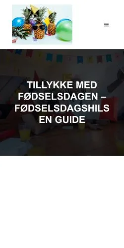 Anteprima del sito Tillykke Med Fødselsdagen, media di Danimarca per articoli sponsorizzati