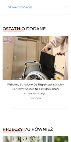 Podgląd witryny Zdrowo-Mieszkac, medium z kraju Polska do artykułów sponsorowanych