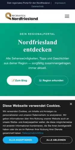 Podgląd witryny Alles aus dem Landkreis Nordfriesland, medium z kraju Niemcy do artykułów sponsorowanych