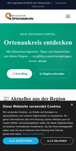 Podgląd witryny Alles aus dem Landkreis Ortenaukreis, medium z kraju Niemcy do artykułów sponsorowanych
