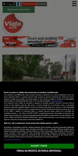 Anteprima del sito Viaţa Liberă Galaţi, media di Romania per articoli sponsorizzati
