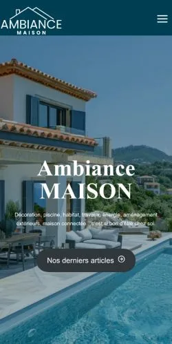 Anteprima del sito Ambiance Maison, media di Francia per articoli sponsorizzati