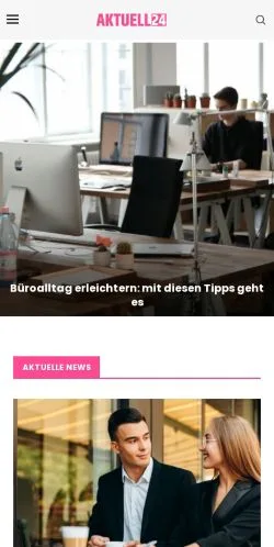 Anteprima del sito Aktuell24, media di Svizzera per articoli sponsorizzati