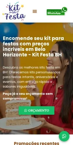 Anteprima del sito Kit Festa BH, media di Brasile per articoli sponsorizzati