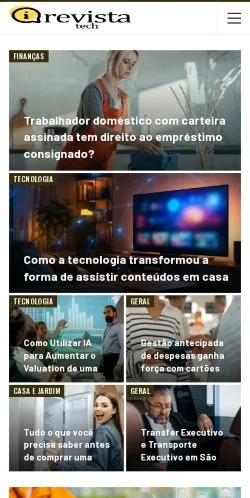 スポンサード記事向けのブラジルメディア、Revista Techのサイトプレビュー