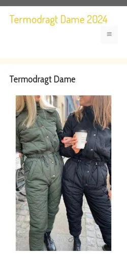 Podgląd witryny Termodragt Til Damer, medium z kraju Dania do artykułów sponsorowanych