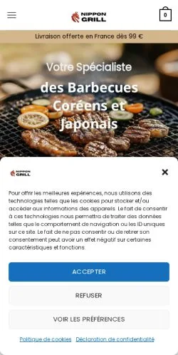 Anteprima del sito Nippon Grill, media di Francia per articoli sponsorizzati