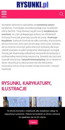 Forhåndsvisning af Rysunki Satyryczne, medie fra Polen til sponsorerede artikler