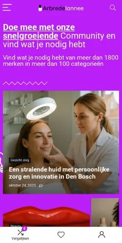 Anteprima del sito Arbredelannee, media di Belgio per articoli sponsorizzati