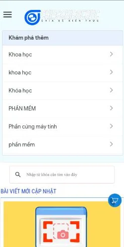 Podgląd witryny Blog Chia Sẻ Kiến Thức, medium z kraju Wietnam do artykułów sponsorowanych