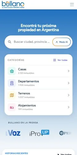 Anteprima del sito Bullano, media di Argentina per articoli sponsorizzati